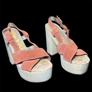 Sam Edelman Mae Ginger Spice platform heels